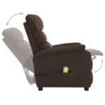 Fauteuil de massage Marron Tissu – Image 3