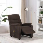 Fauteuil de massage Marron Tissu