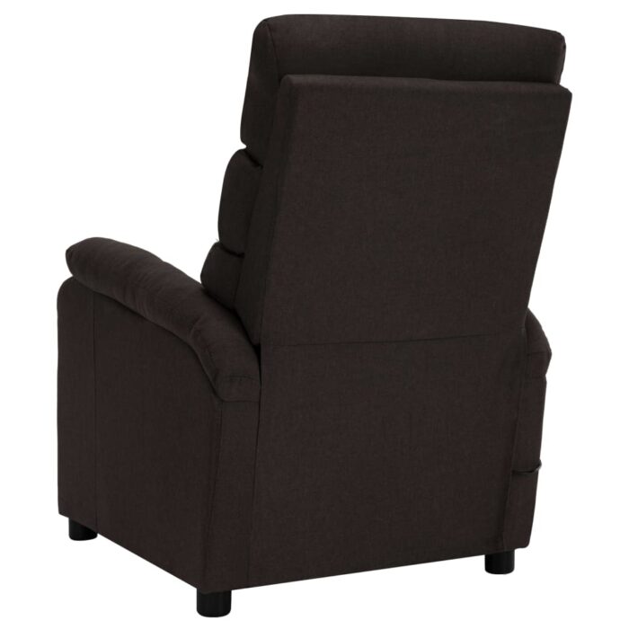 Fauteuil de massage Marron foncé Tissu – Image 5