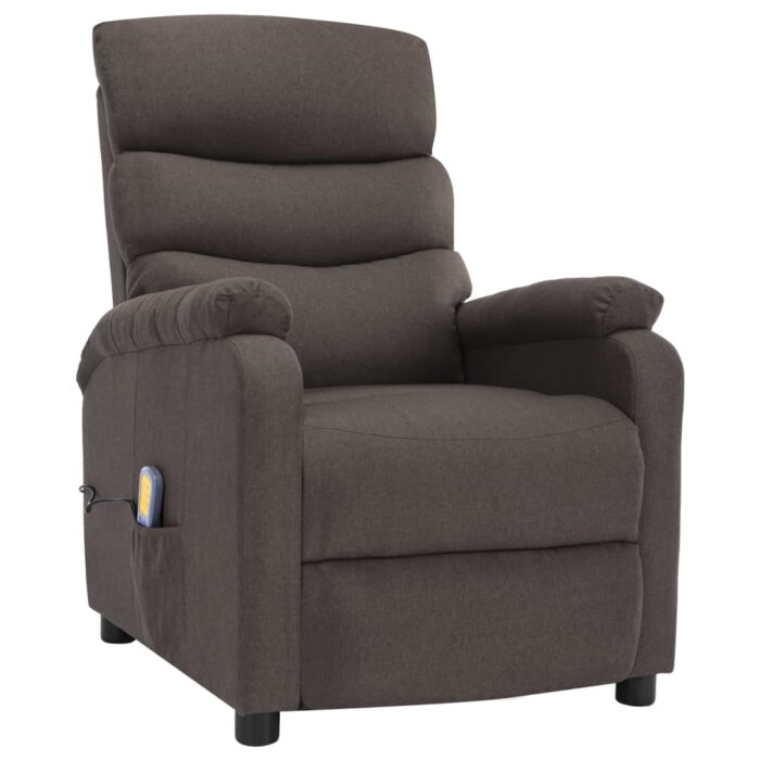 Fauteuil de massage Taupe Tissu – Image 2