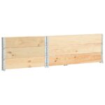 Jardinières surélevées 3 pcs 100x150 cm Bois de pin solide – Image 2