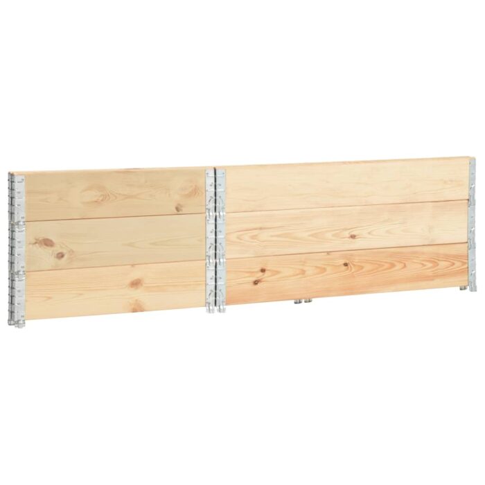 Jardinières surélevées 3 pcs 100x150 cm Bois de pin solide – Image 2