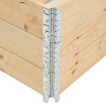 Jardinières surélevées 3 pcs 100x150 cm Bois de pin solide – Image 3