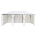 Belvédère avec rideaux 600x298x270 cm Blanc 180 g/m² – Image 2