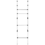 Système de garde-robe télescopique avec étagères Aluminium – Image 3