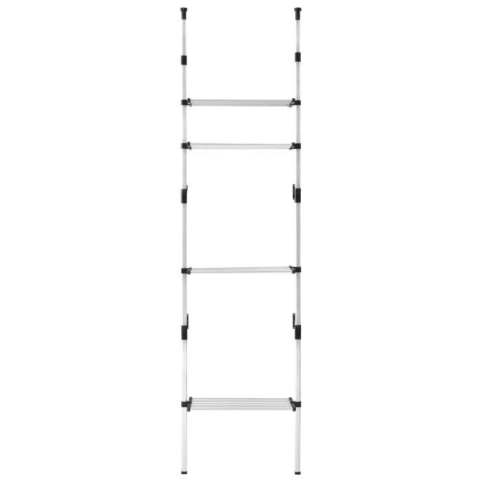 Système de garde-robe télescopique avec étagères Aluminium – Image 3