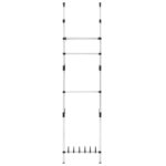 Système de garde-robe télescopique barres et étagère Aluminium – Image 4