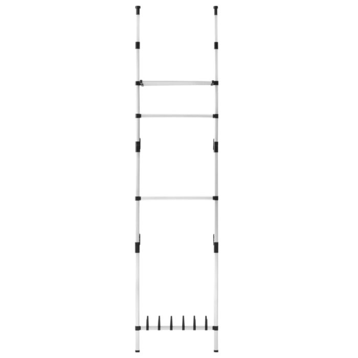 Système de garde-robe télescopique barres et étagère Aluminium – Image 4