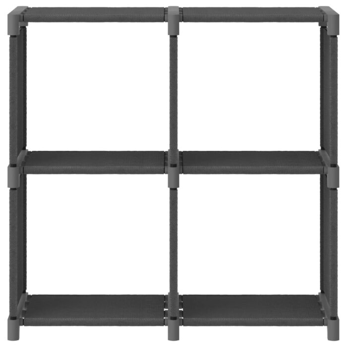 Étagère d'affichage 4 cubes Gris 69x30x72,5 cm Tissu – Image 2