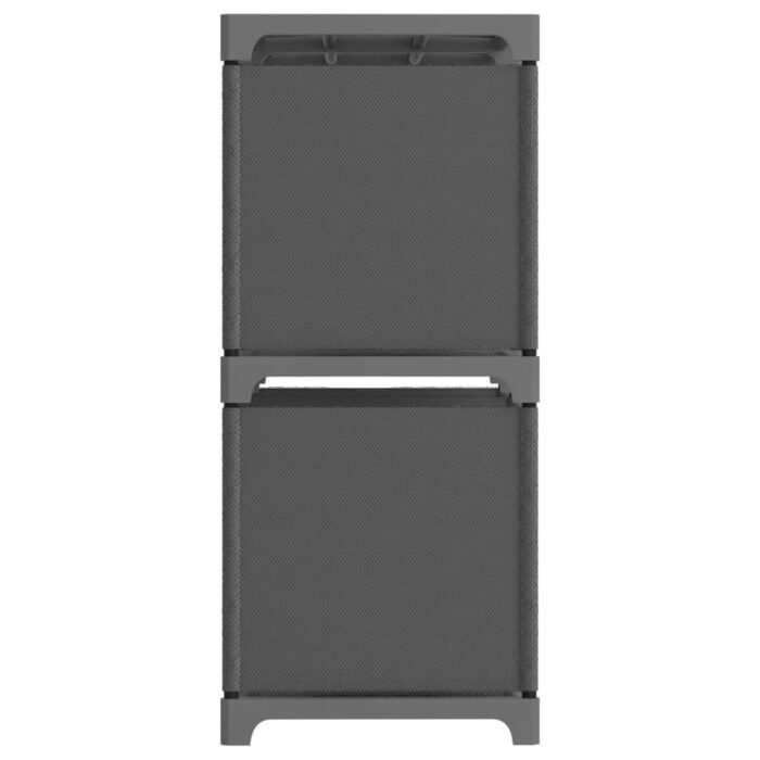 Étagère d'affichage 5 cubes Gris 103x30x72,5 cm Tissu – Image 3