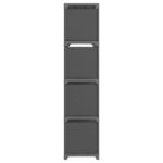Étagère d'affichage 12 cubes Gris 103x30x141 cm Tissu – Image 3
