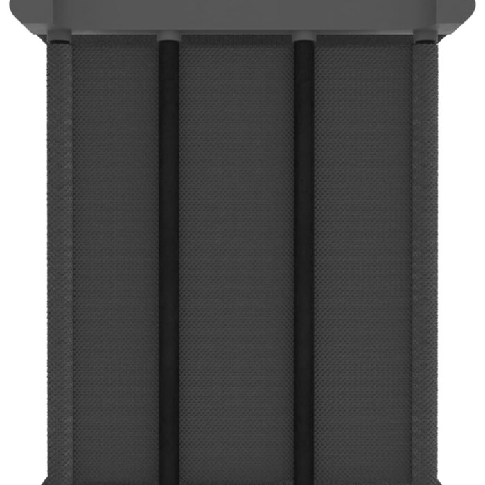 Étagère d'affichage 12 cubes Gris 103x30x141 cm Tissu – Image 5