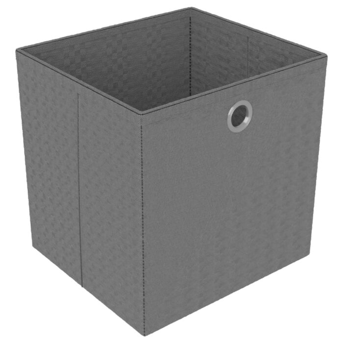Étagère à 15 cubes avec boîtes Gris 103x30x175,5 cm Tissu – Image 7