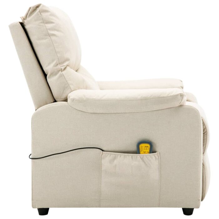 Fauteuil de massage Crème Tissu – Image 5