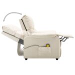 Fauteuil de massage Crème Tissu – Image 6