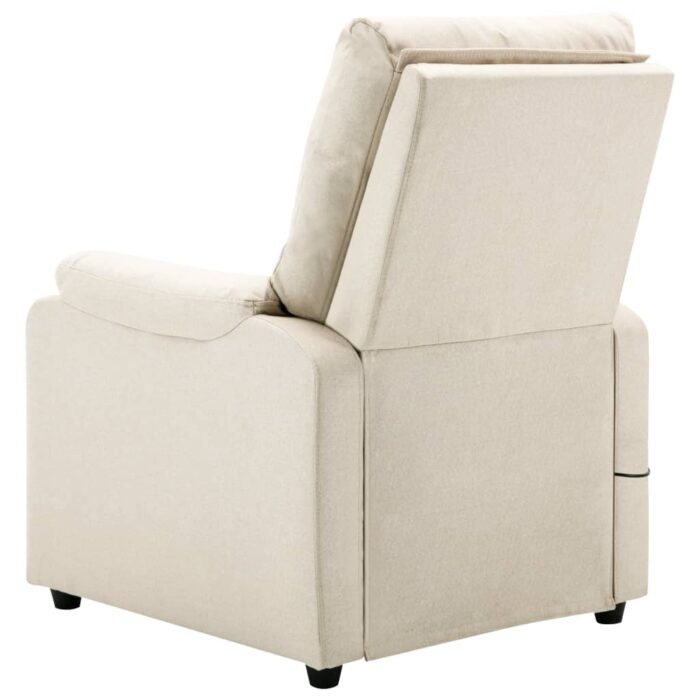 Fauteuil de massage Crème Tissu – Image 7