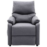 Fauteuil de massage Gris clair Tissu – Image 4