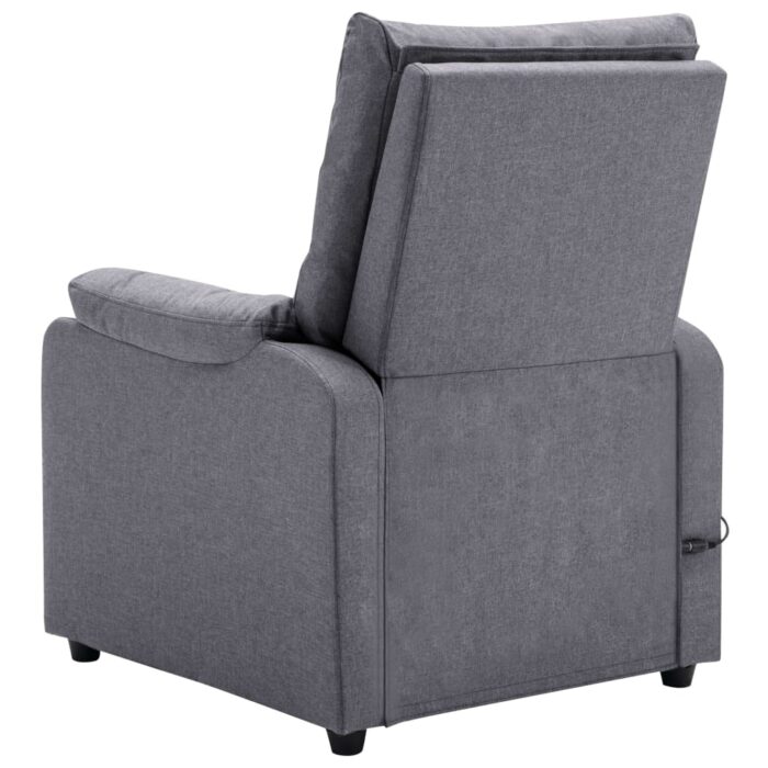 Fauteuil de massage Gris clair Tissu – Image 7