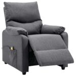 Fauteuil de massage Gris foncé Tissu – Image 3