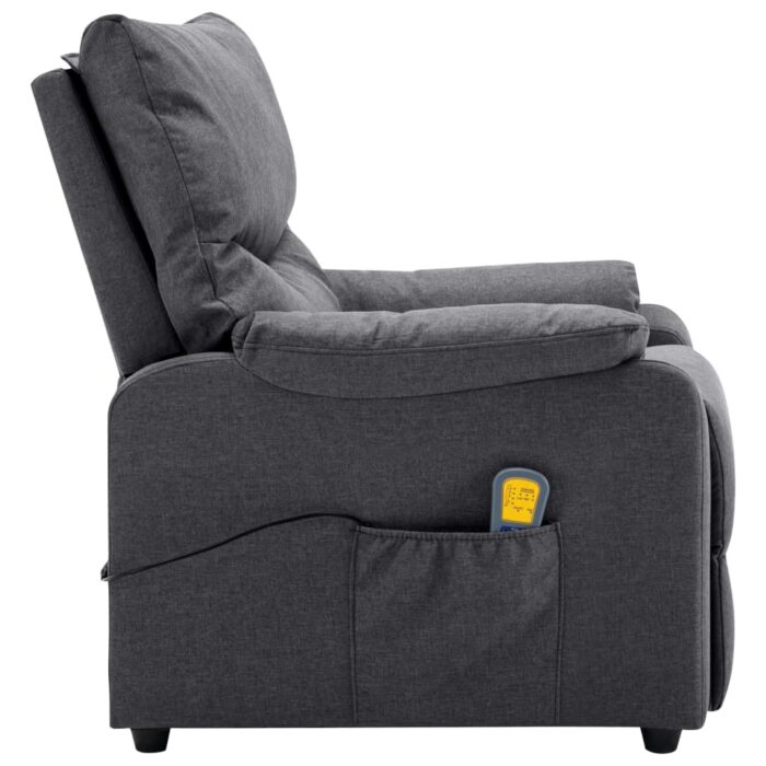 Fauteuil de massage Gris foncé Tissu – Image 5