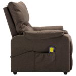 Fauteuil de massage Marron Tissu – Image 5