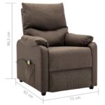 Fauteuil de massage Marron Tissu – Image 9