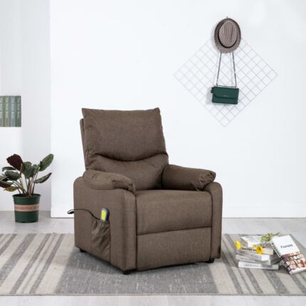 Fauteuil de massage Marron Tissu
