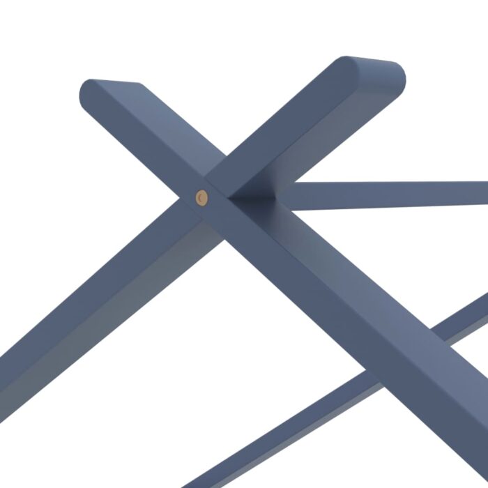Cadre de lit d'enfant Gris Bois de pin massif 90x200 cm – Image 4