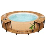 Cadre de spa 273x53 cm bois d'acacia massif