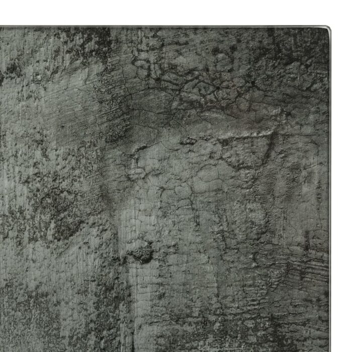 Planches à découper 2 pcs motif de béton Verre trempé – Image 2