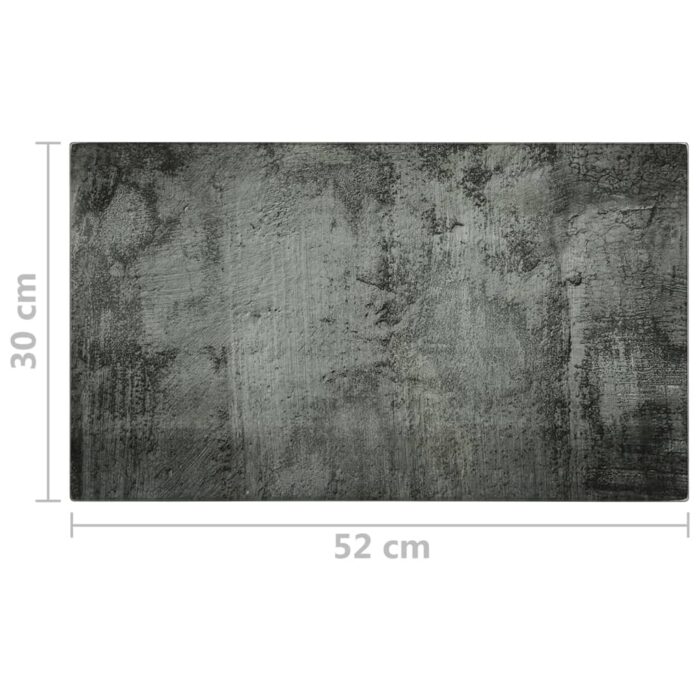 Planches à découper 2 pcs motif de béton Verre trempé – Image 4