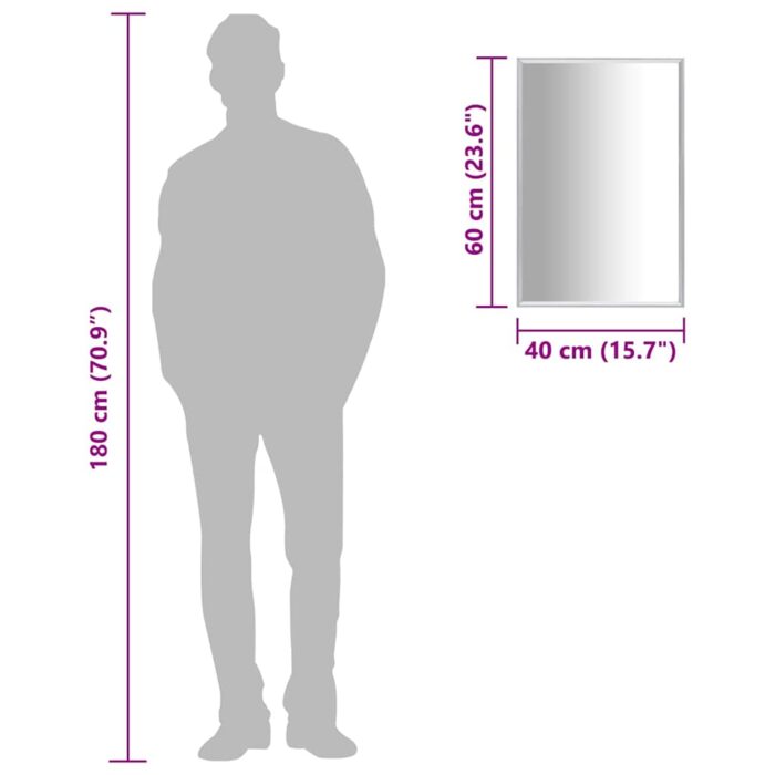 Miroir Argenté 60x40 cm – Image 5