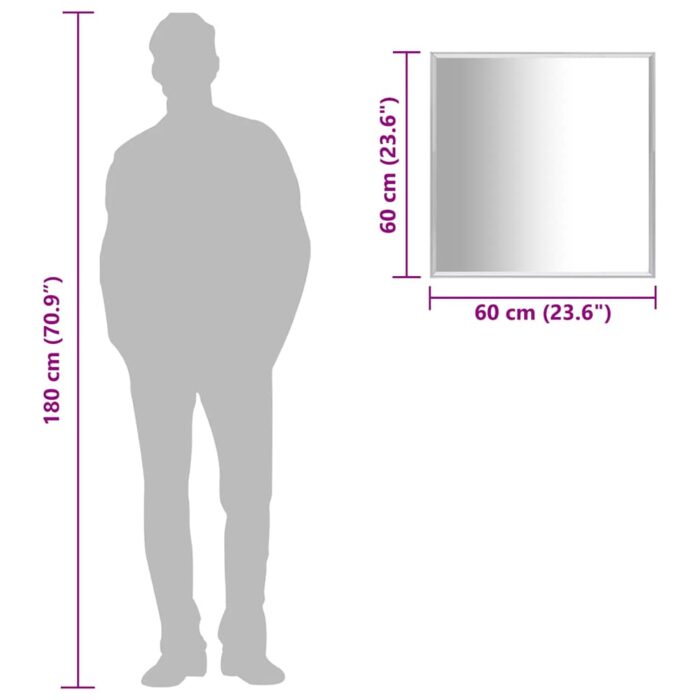 Miroir Argenté 60x60 cm – Image 5