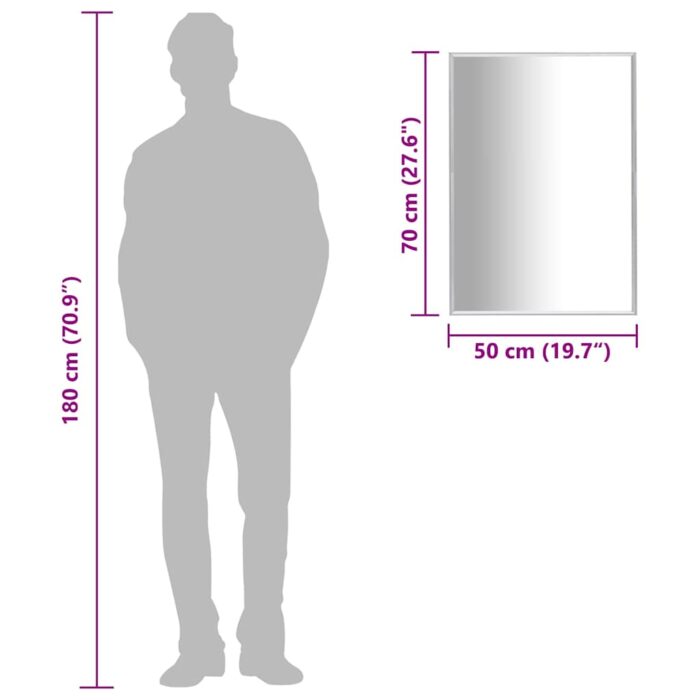 Miroir Argenté 70x50 cm – Image 5