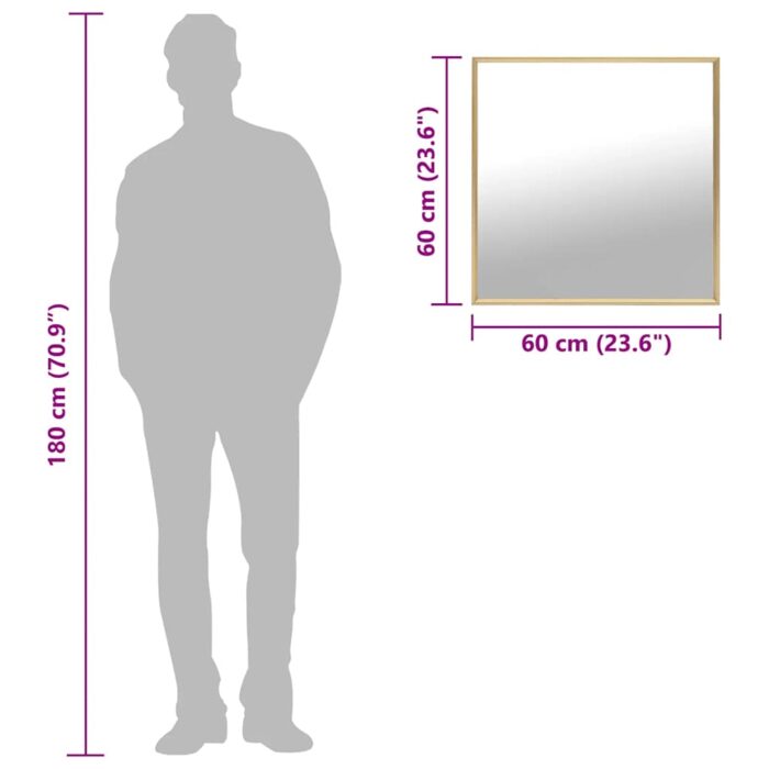 Miroir Doré 60x60 cm – Image 5