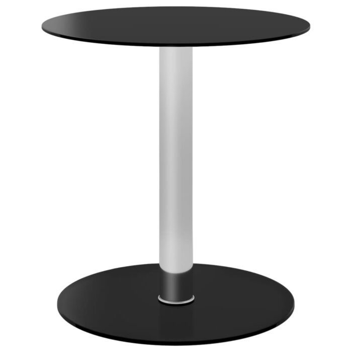 Table basse Noir 40 cm Verre trempé – Image 1
