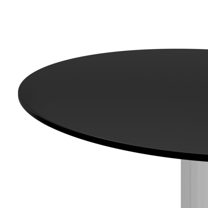 Table basse Noir 40 cm Verre trempé – Image 2