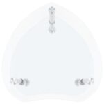 Table d'appoint 2 niveaux Transparent 38x38x50 cm Verre trempé – Image 4