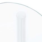 Table d'appoint 2 niveaux Transparent 38x38x50 cm Verre trempé – Image 5