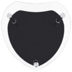 Table 2 niveaux Transparent et noir 38x38x50 cm Verre trempé – Image 4