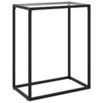 Table console Transparent 60x35x75 cm Verre trempé