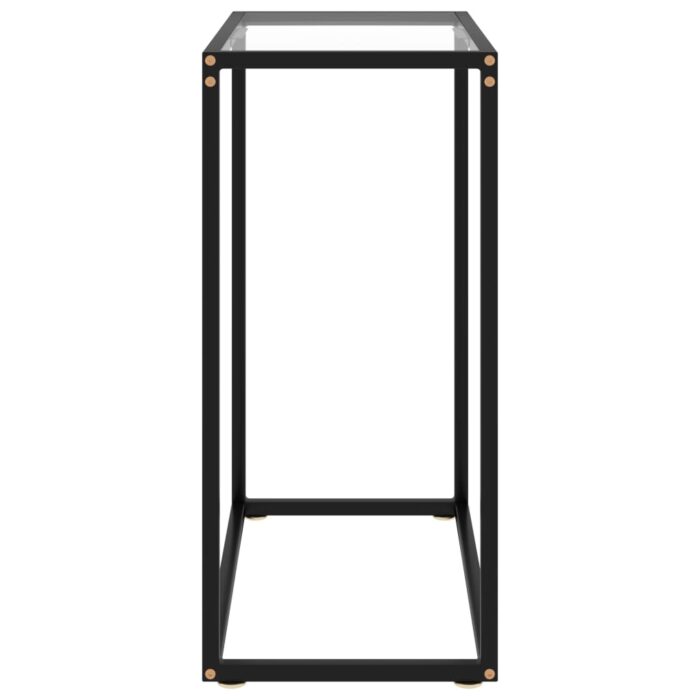 Table console Transparent 60x35x75 cm Verre trempé – Image 2