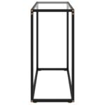 Table console Transparent 80x35x75 cm Verre trempé – Image 2