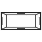 Table console Transparent 80x35x75 cm Verre trempé – Image 3