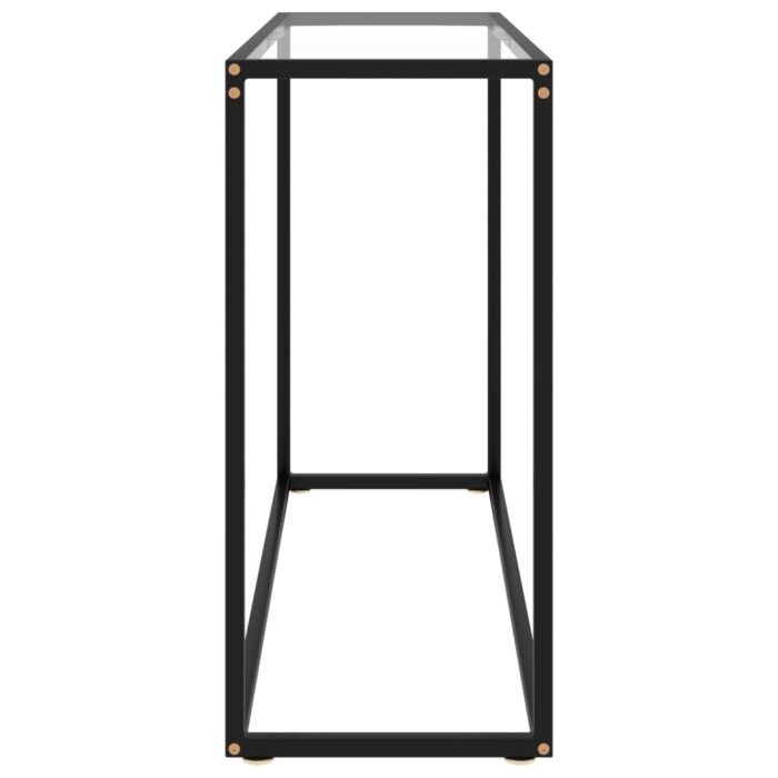 Table console Transparent 100x35x75 cm Verre trempé – Image 2