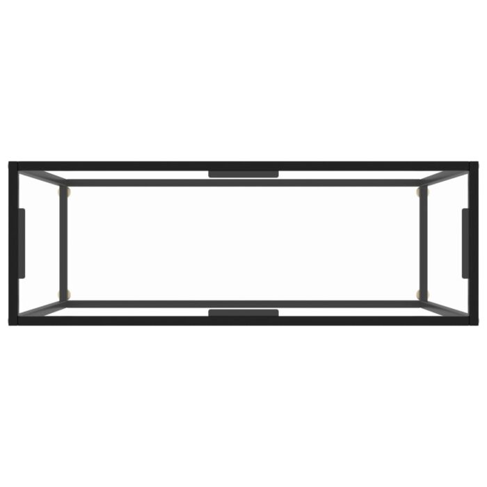 Table console Transparent 100x35x75 cm Verre trempé – Image 3