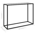 Table console Transparent 100x35x75 cm Verre trempé – Image 5