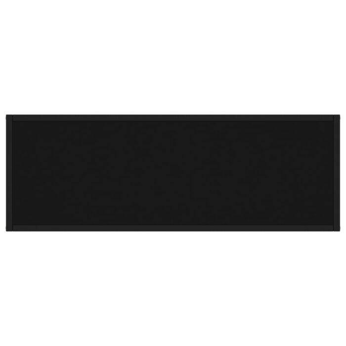 Table console Noir 100x35x75 cm Verre trempé – Image 3