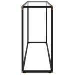 Table console Transparent 120x35x75 cm Verre trempé – Image 2