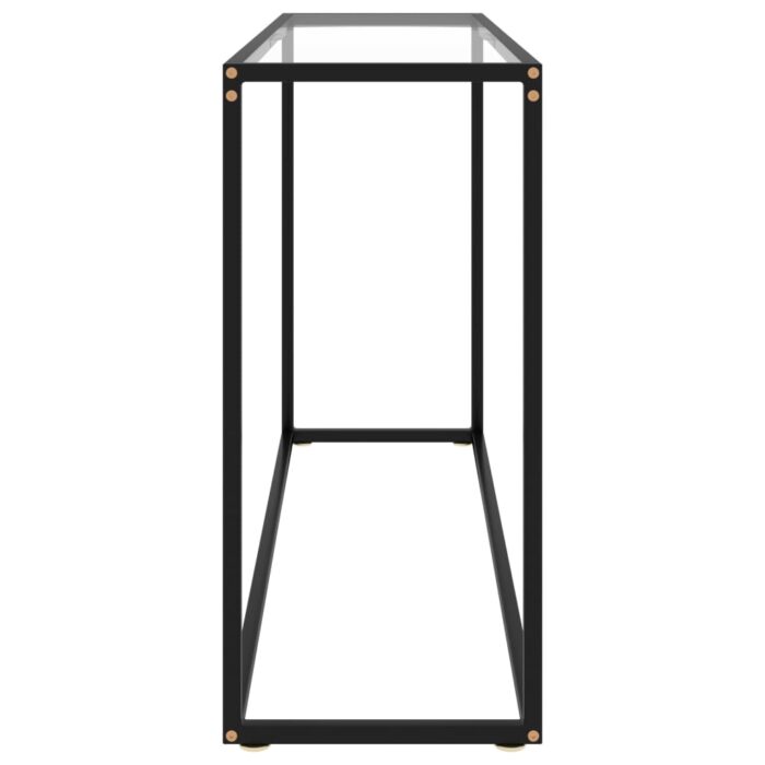Table console Transparent 120x35x75 cm Verre trempé – Image 2